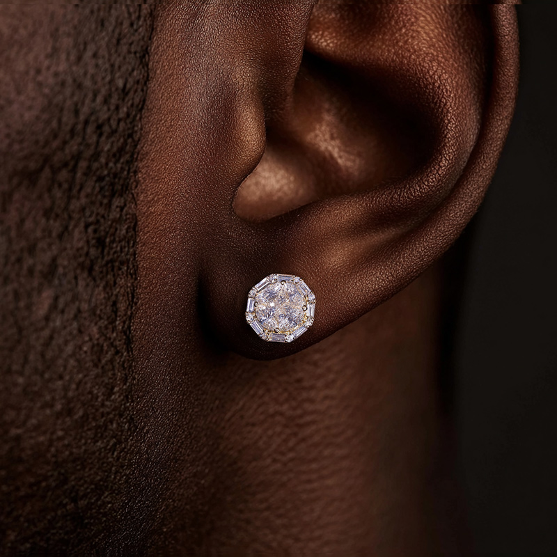 925S & VVS Moissanite Diamond Earrings