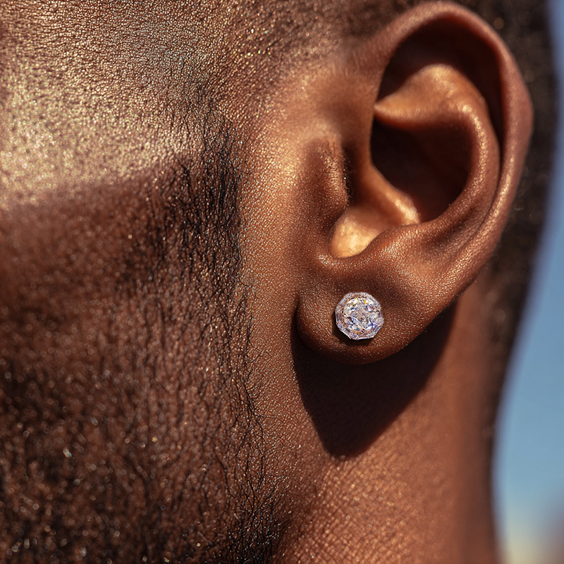 925S & VVS Moissanite Diamond Earrings