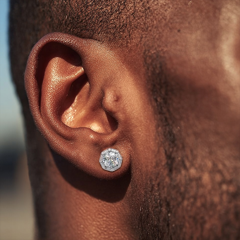 925S & VVS Moissanite Diamond Earrings