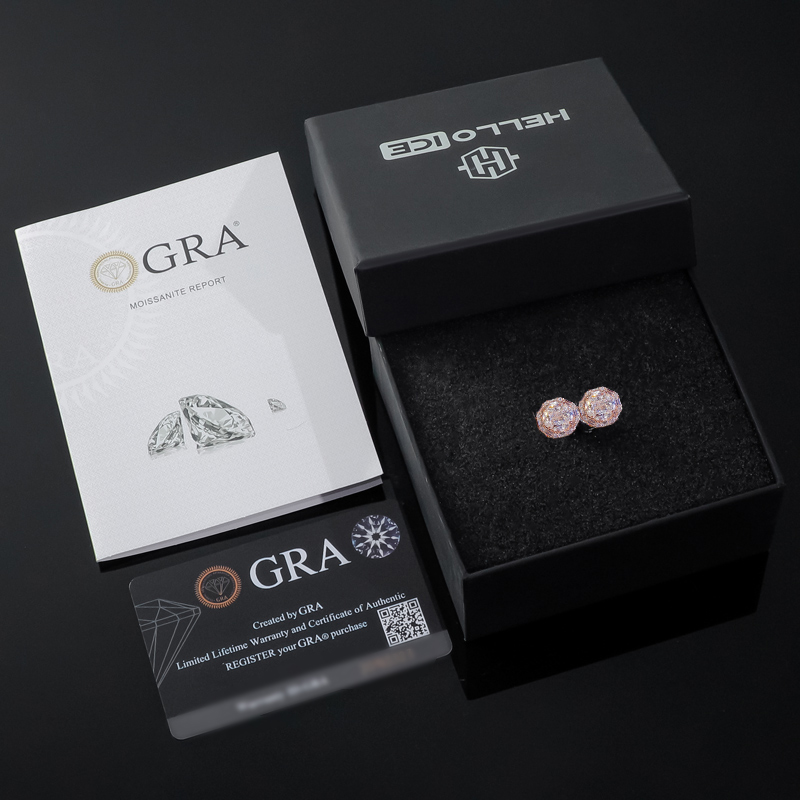 925S & VVS Moissanite Diamond Earrings