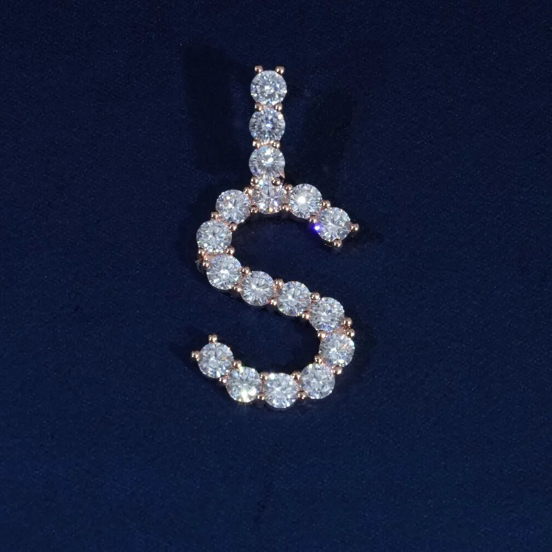 925S & VVS Moissanite 3mm Diamond Name Pendant