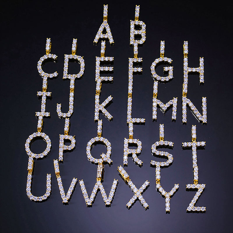 925S & VVS Moissanite 3mm Diamond Name Pendant