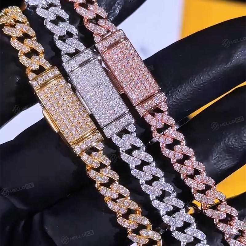 925S & VVS Moissanite 6mm Cuban Link Bracelet