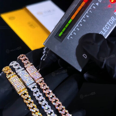 925S & VVS Moissanite 6mm Cuban Link Bracelet