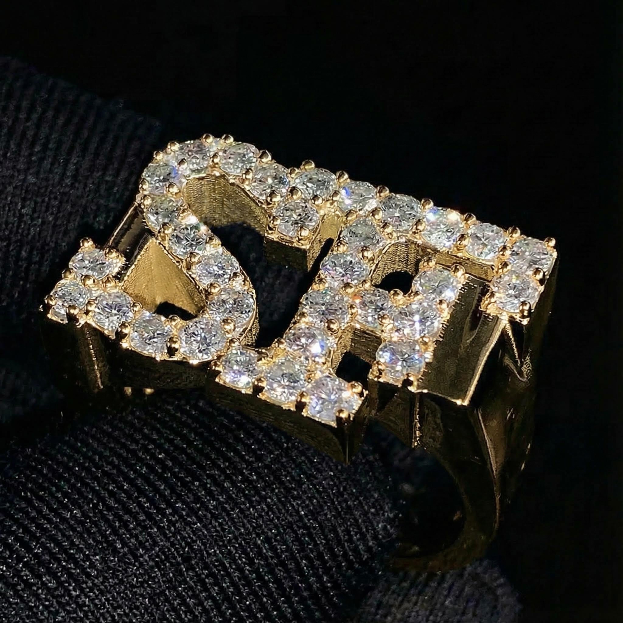 925S & VVS Moissanite Custom Name Ring 925S & VVS Moissanite Custom Name Ring