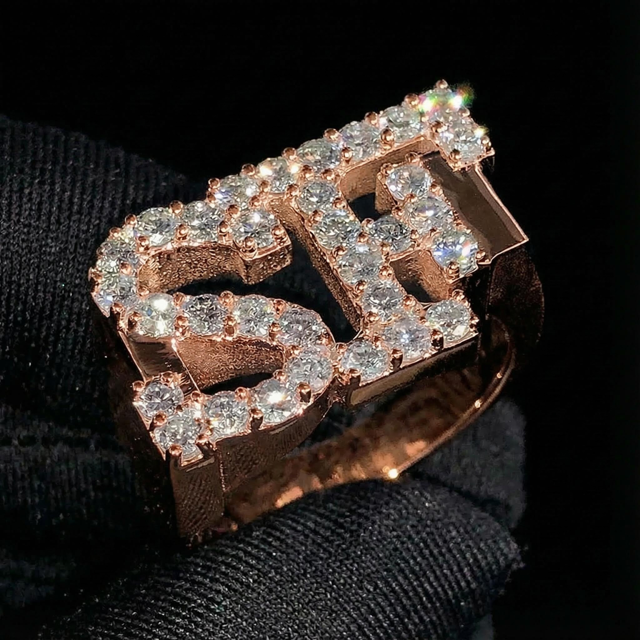 925S & VVS Moissanite Custom Name Ring 925S & VVS Moissanite Custom Name Ring