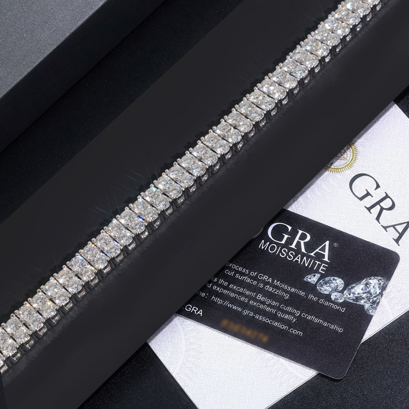 6mm 925S & VVS Moissanite 2 Row Tennis Bracelet 6mm 925S & VVS Moissanite 2 Row Tennis Bracelet