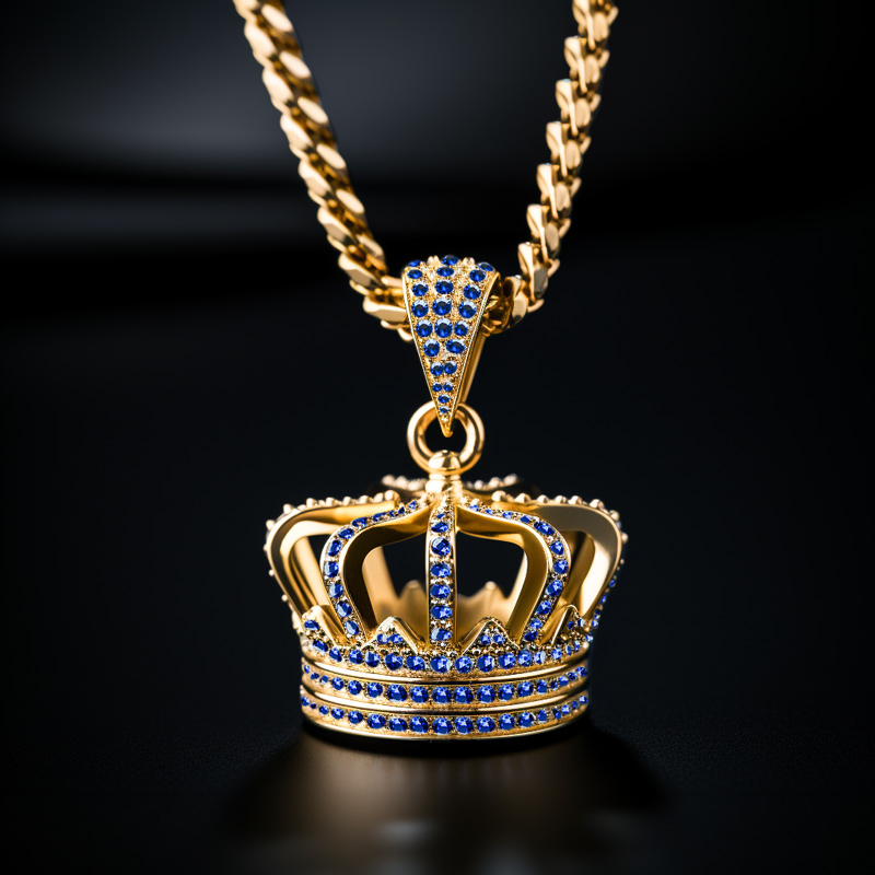 Iced Kings Crown Pendant