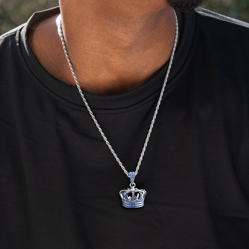 Iced Kings Crown Pendant