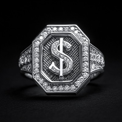 Men's Dollar Sign Ring