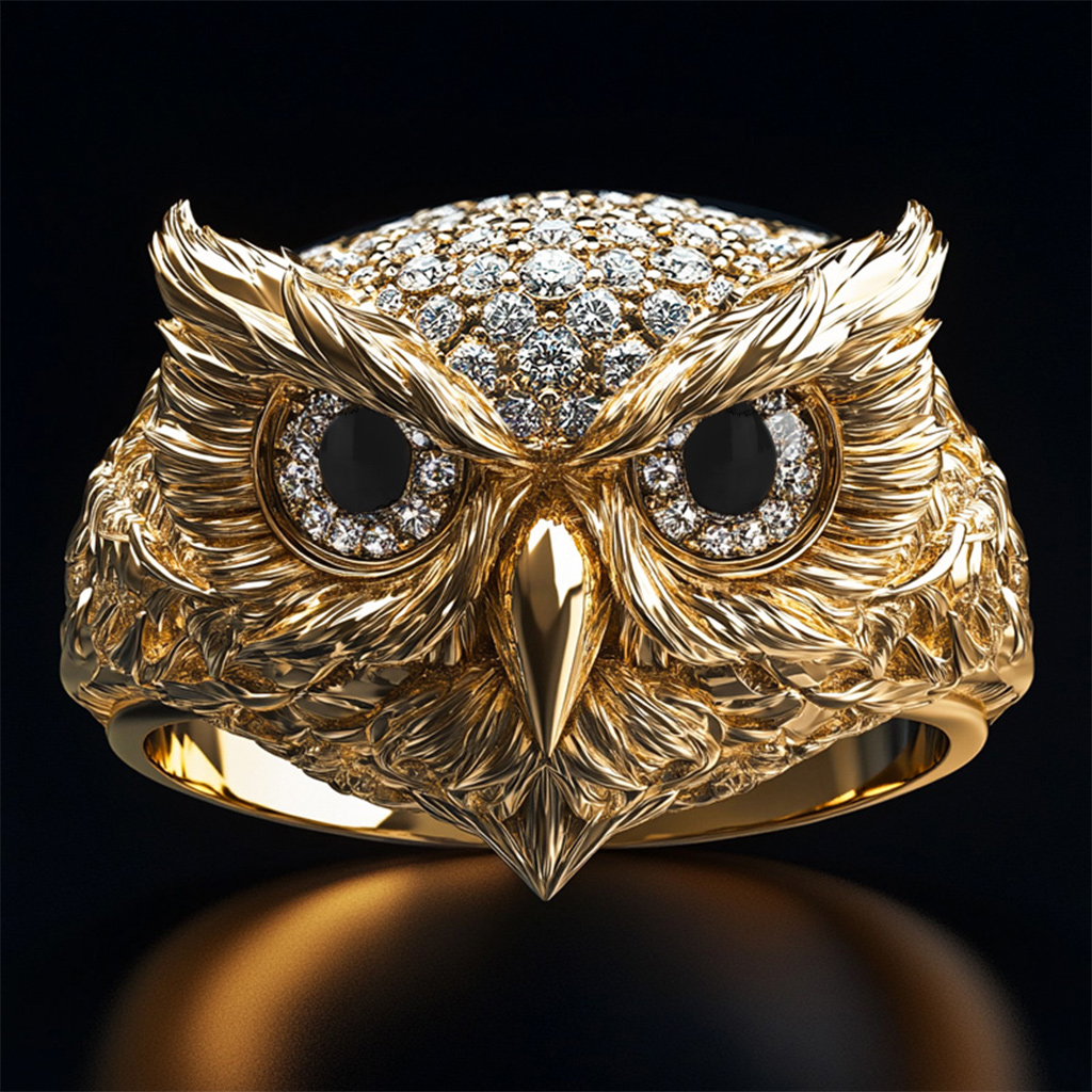 Iced Owl Ring Iced Owl Ring