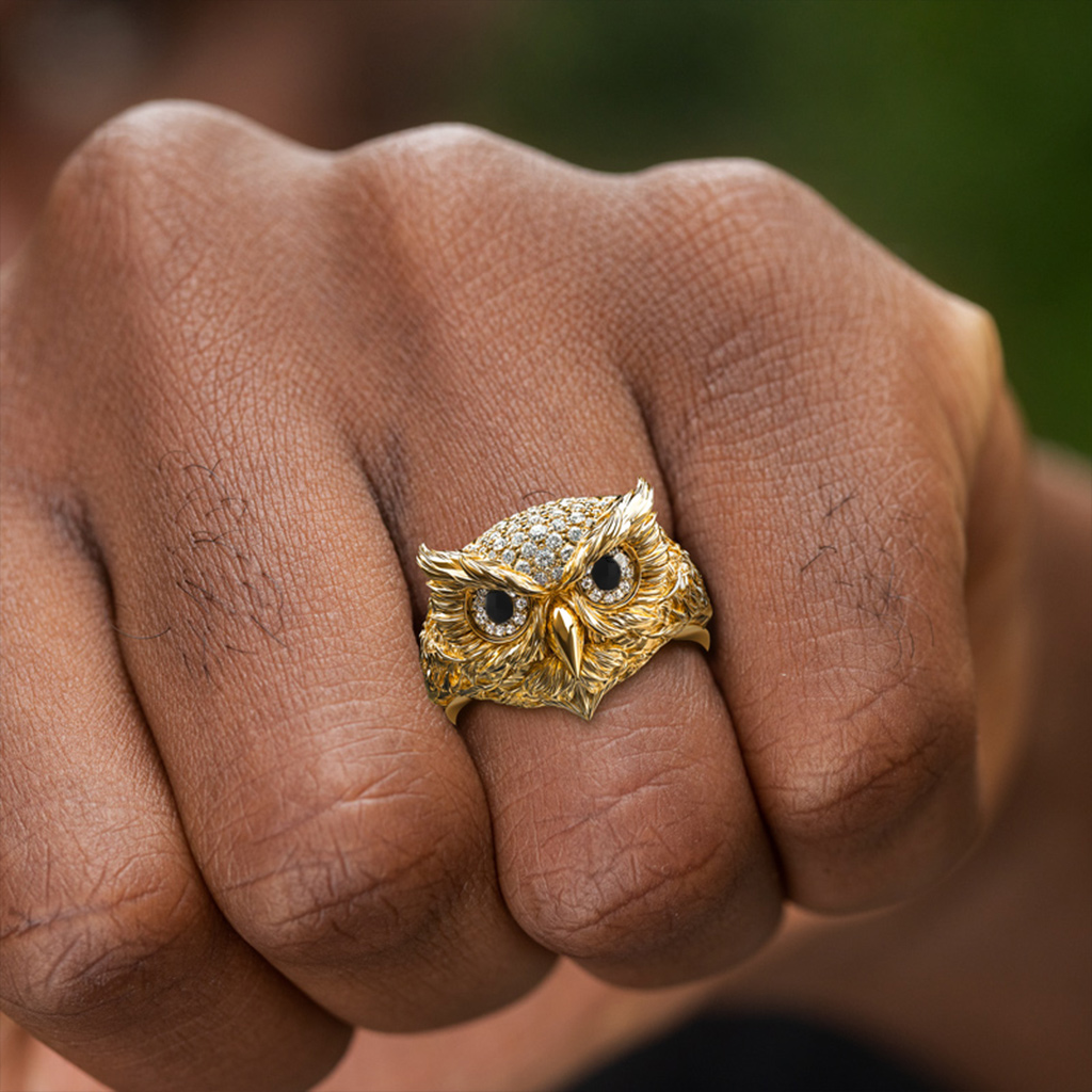 Iced Owl Ring Iced Owl Ring