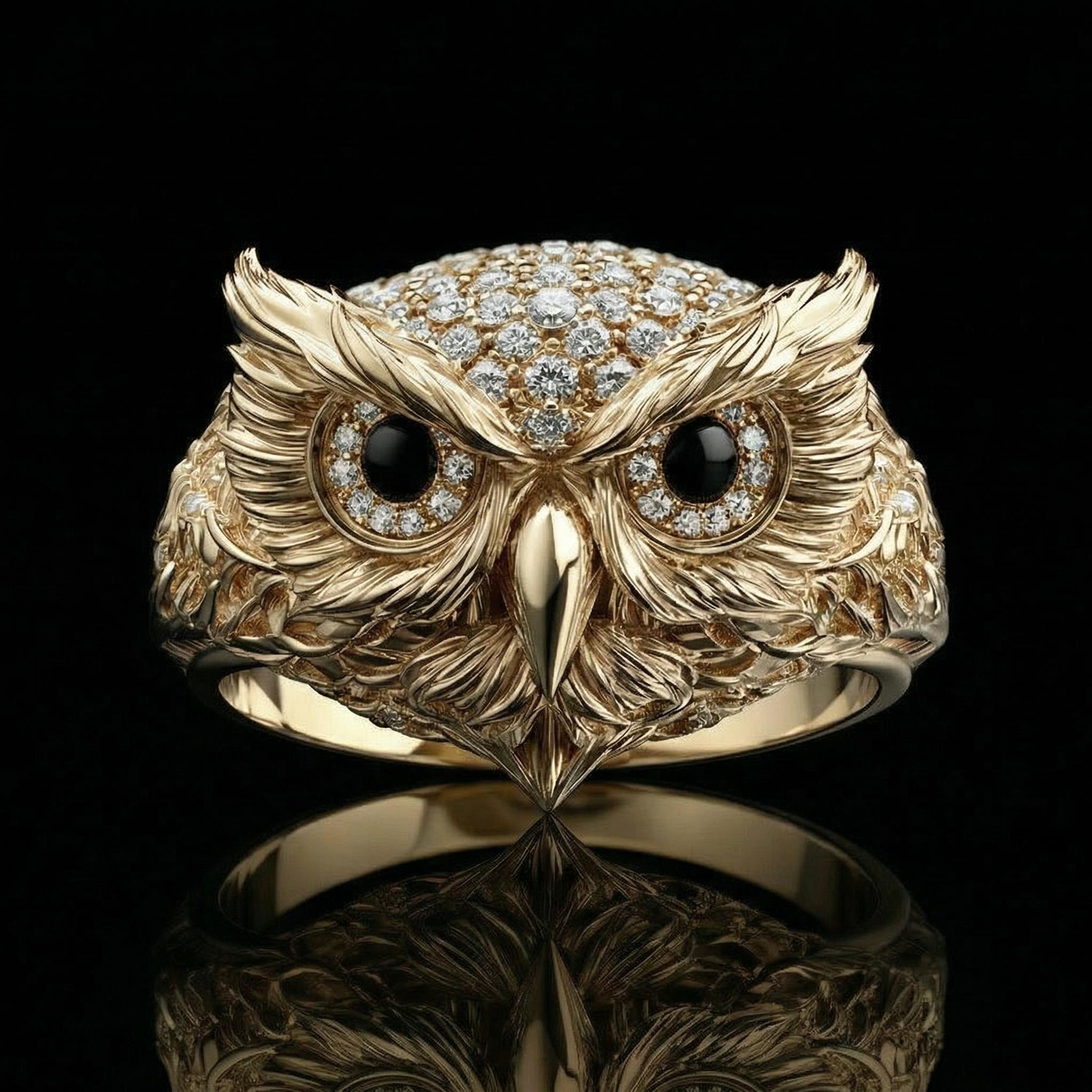 Iced Owl Ring Iced Owl Ring