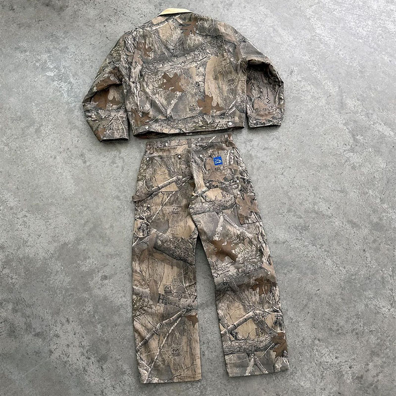 Street Camouflage Jacket Set