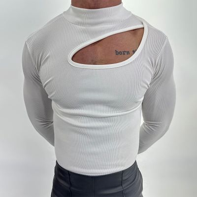 Muscular High Neck Raglan T-Shirt