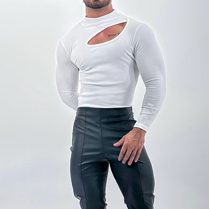 Muscular High Neck Raglan T-Shirt