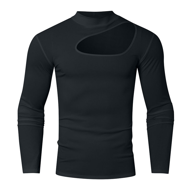 Muscular High Neck Raglan T-Shirt