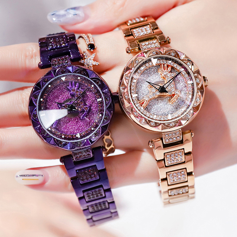 Iced Deer Hollow Women's Quartz Watch