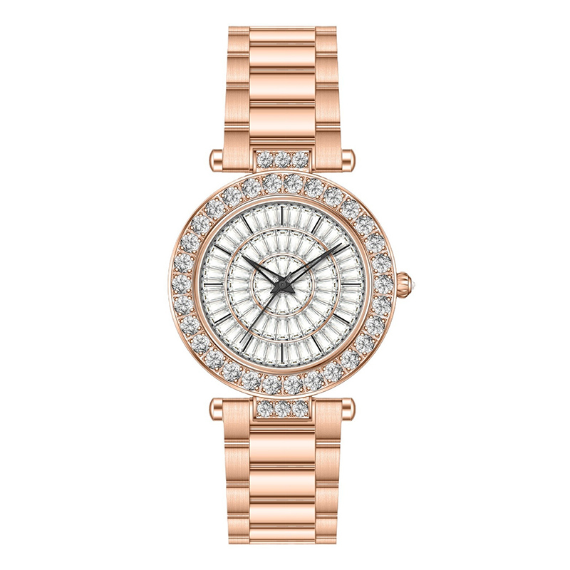 Baguette Cut Dial Women's Watch With Stainless Steel Strap