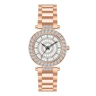 Baguette Cut Dial Women's Watch With Stainless Steel Strap