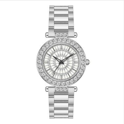 Baguette Cut Dial Women's Watch With Stainless Steel Strap