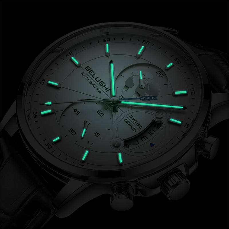 Luminous Calendar Earth Men's Quartz Watch