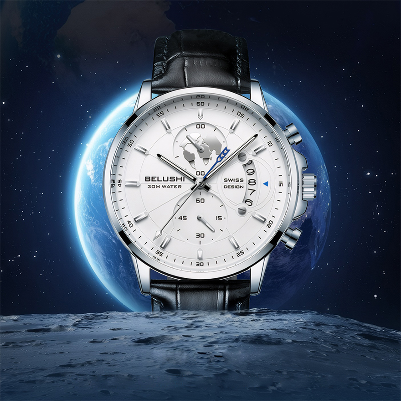 Luminous Calendar Earth Men's Quartz Watch