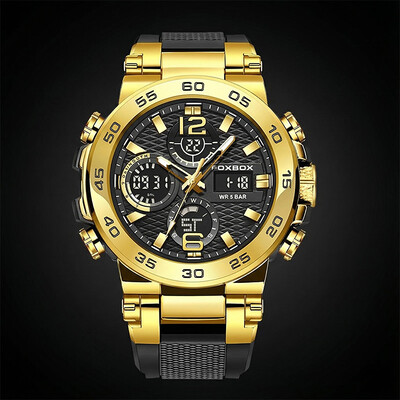 Luminous Waterproof Sports Men's Quartz Watch with Silicone Strap