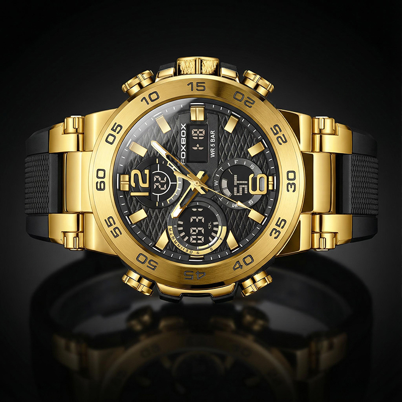 Luminous Waterproof Sports Men's Quartz Watch with Silicone Strap Luminous Waterproof Sports Men's Quartz Watch with Silicone Strap