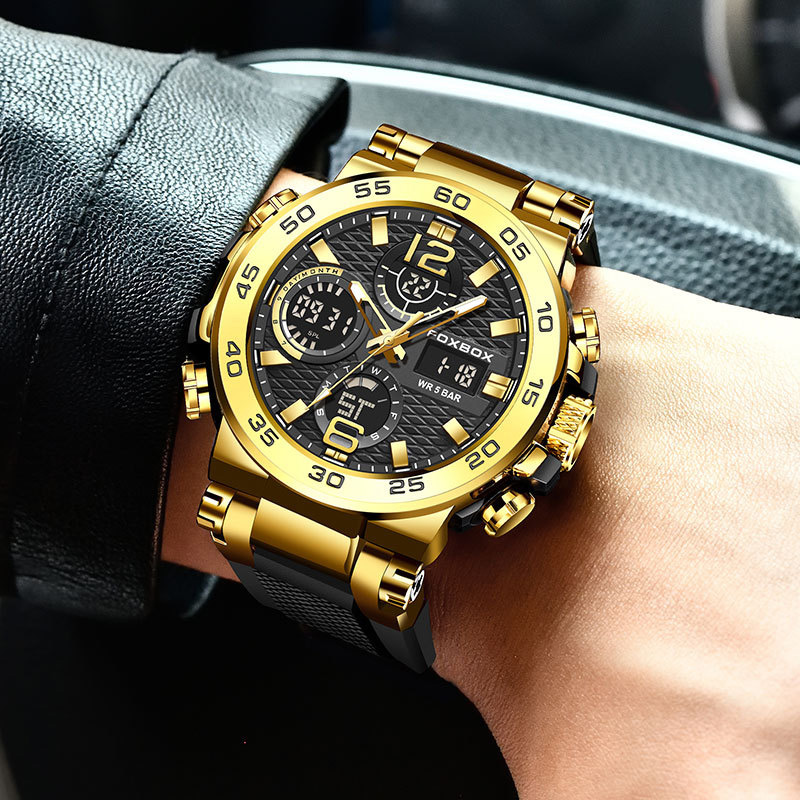 Luminous Waterproof Sports Men's Quartz Watch with Silicone Strap Luminous Waterproof Sports Men's Quartz Watch with Silicone Strap