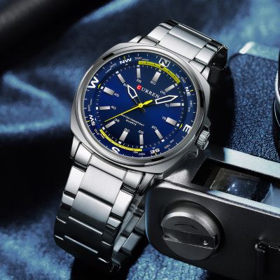 Waterproof Sports Stainless Steel Men's Quartz Watch