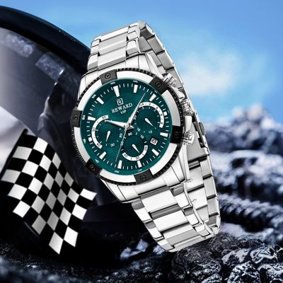 Luminous Waterproof Stainless Steel Sports Men's Watch