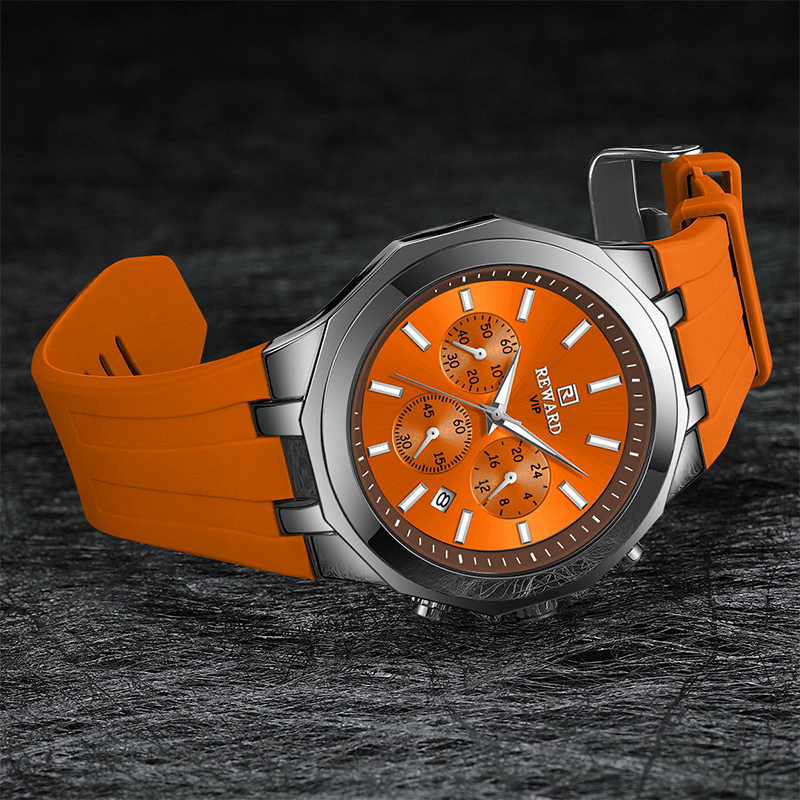 Luminous Calendar Men's Watch With Silicone Strap