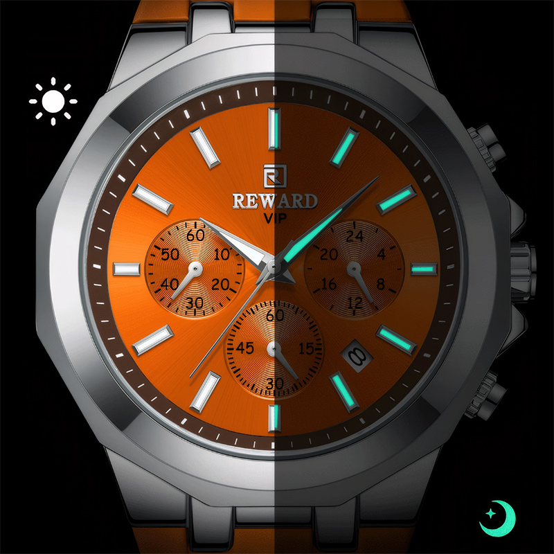 Luminous Calendar Men's Watch With Silicone Strap