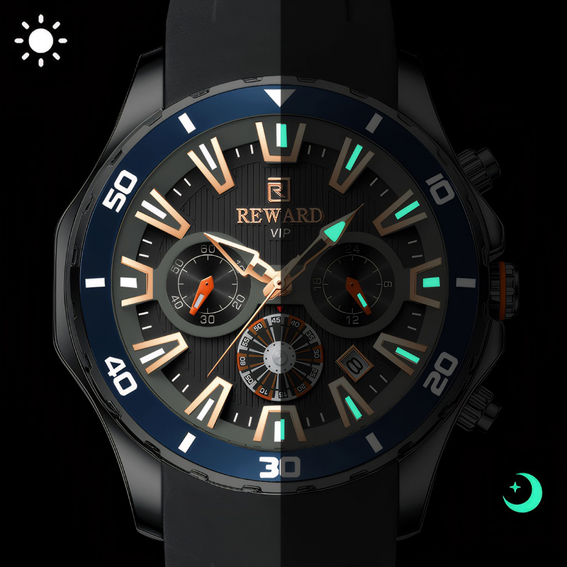 Chronograph Waterproof Luminous Sports Men's Watch