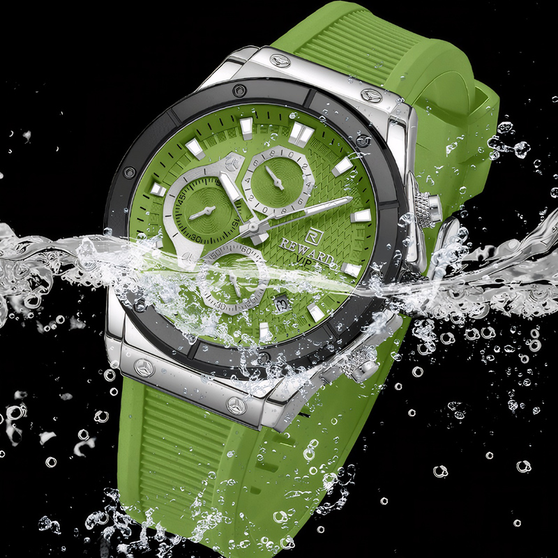 Waterproof Luminous Calendar Men's Watch With Silicone Strap