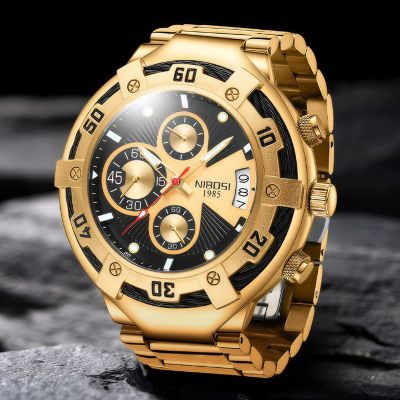 Waterproof Luminous Stainless Steel Men's Quartz Watch