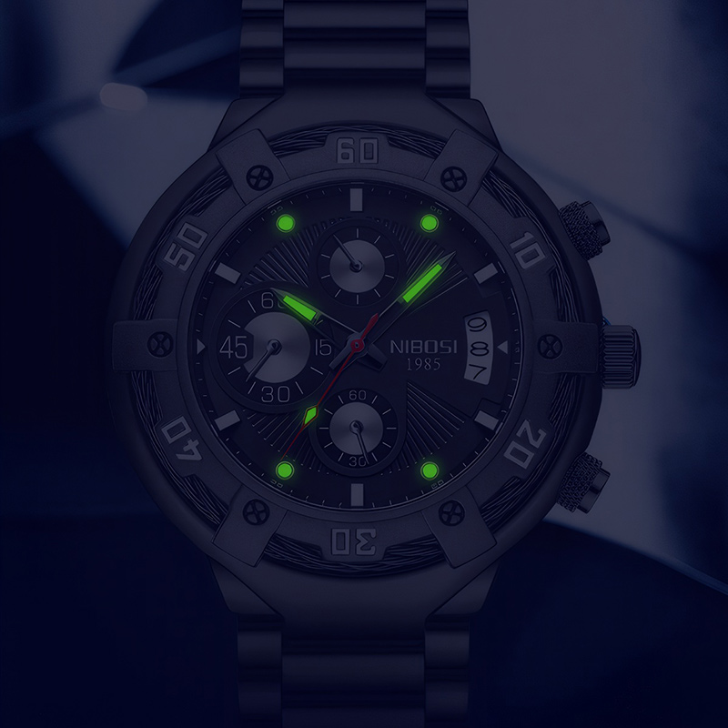 Waterproof Luminous Stainless Steel Men's Quartz Watch