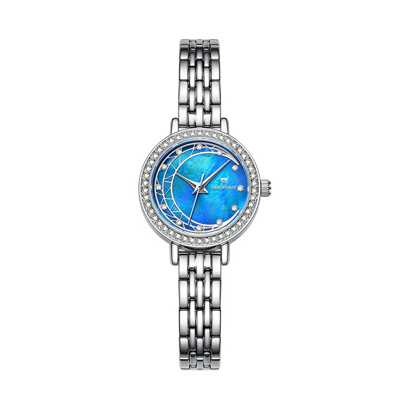 Iced Moon Blue Dial Women’s Watch