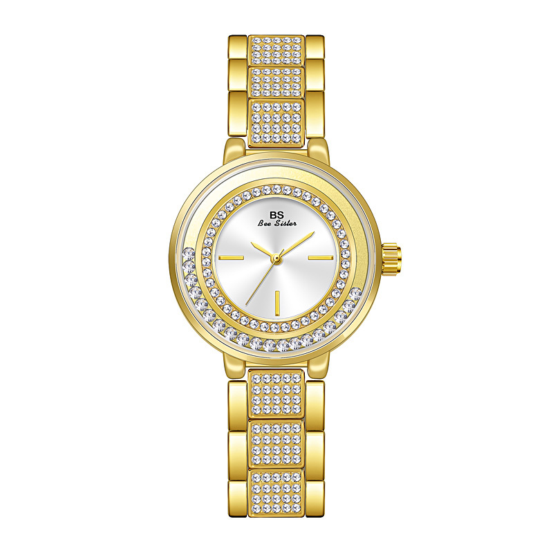 Iced Rolling Stone Dial Women’s Watch