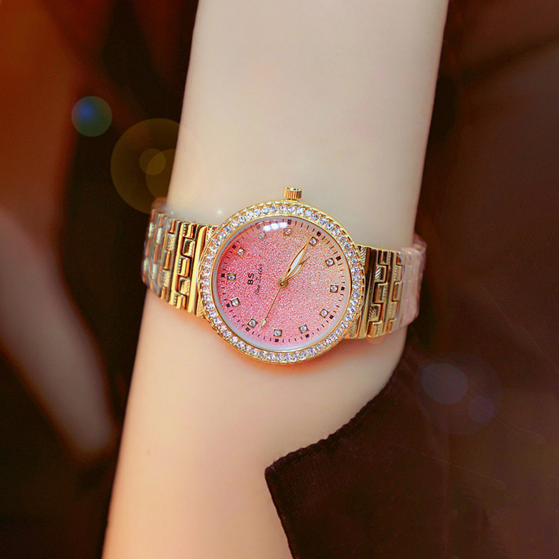 Iced Gradient Dial Women’s Watch