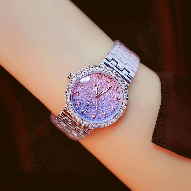 Iced Gradient Dial Women’s Watch