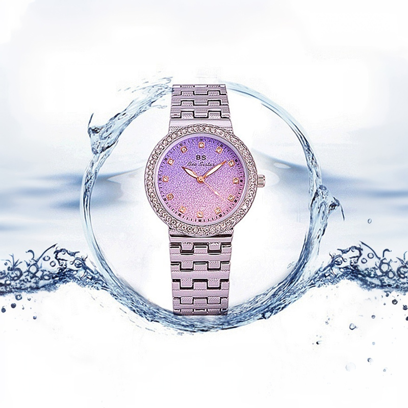 Iced Gradient Dial Women’s Watch