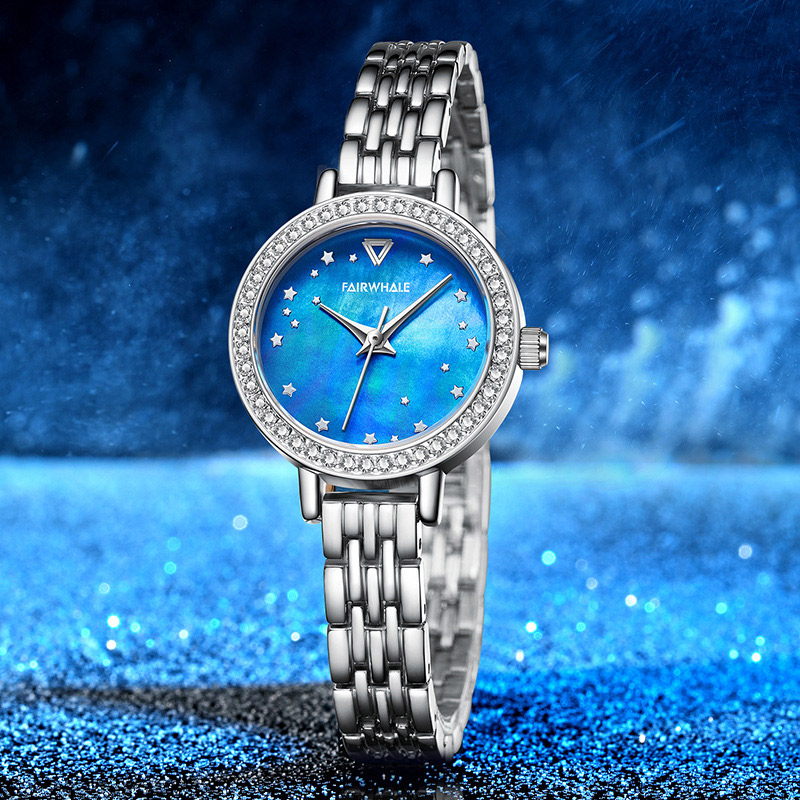 Iced Star Blue Dial Women’s Watch