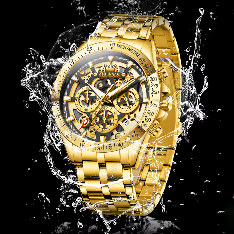 Skeleton Waterproof Luminous Men’s Quartz Watch