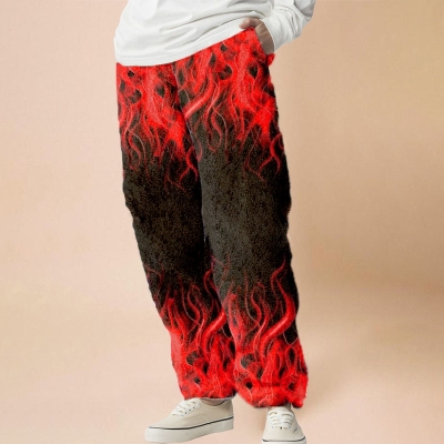 Flame Flannel Casual Pants