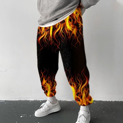 Flame Flannel Casual Pants