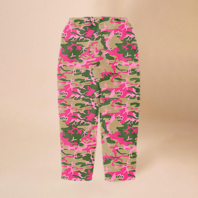 Colorblocked Camouflage Flannel Lounge Pants