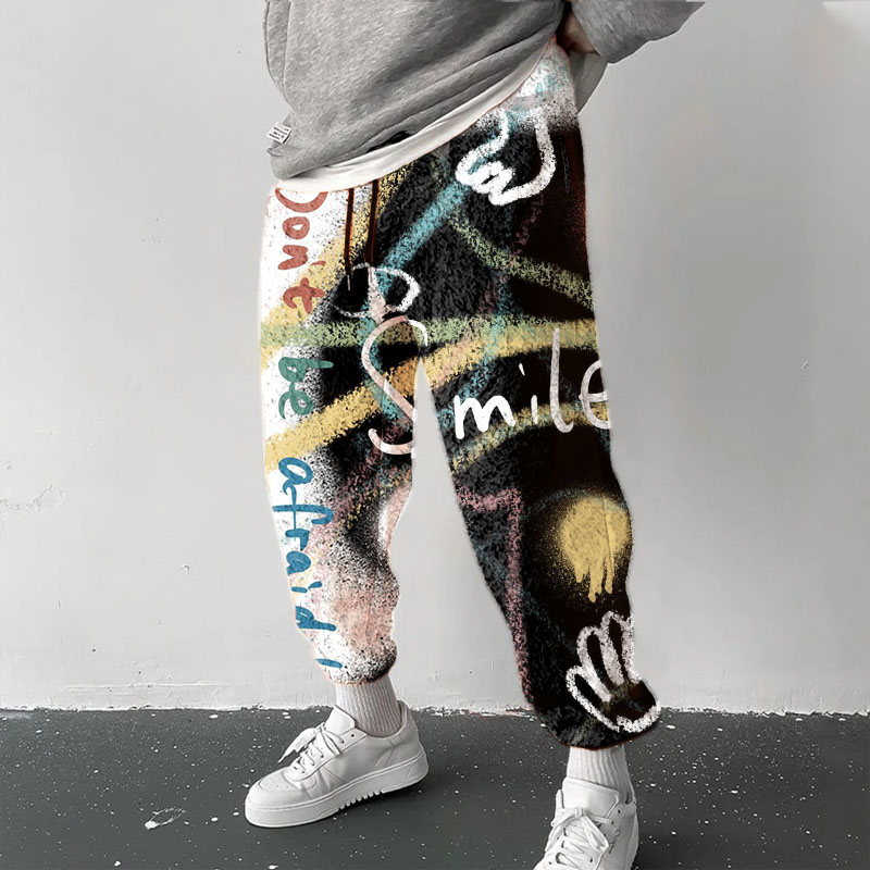 Alphabet Graffiti Flannel Lounge Pants