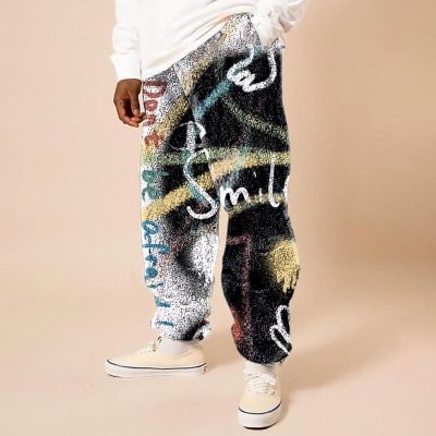 Alphabet Graffiti Flannel Lounge Pants